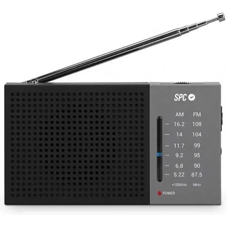 SPC Jetty Lite Radio Portátil AM/FM Negra